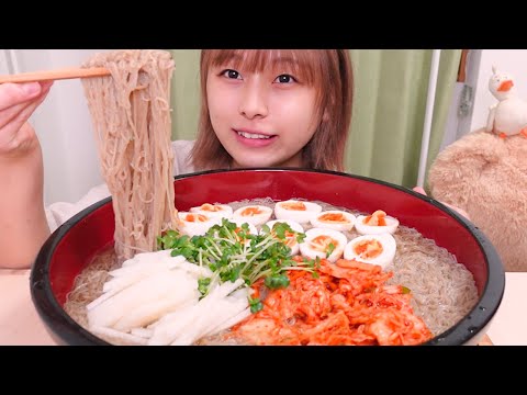 【大食い】[咀嚼音] ふるるの韓国冷麺