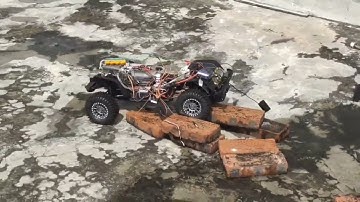 RC Crawler Project with CISON gearbox & Inline 4 Cyl OHV engine | Stirlingkit