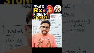 What to Rx in Kidney stones?