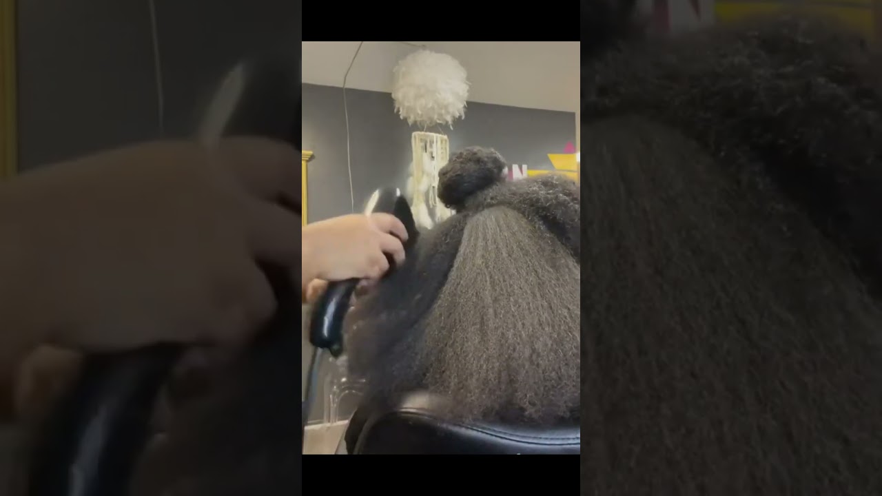 wow...ends up, her hair silky like milk!!!