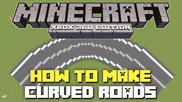Minecraft Xbox 360: How to Curve Roads! (Minecraft Tutorial)