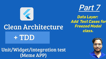 Flutter Clean Architecture Course - Writing Test Cases for Modal Data Classes (Part 7)