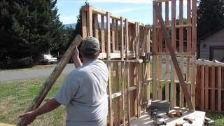 Cabin in the Woods Outhouse Wild West Pallet style #4 On the straight and narrow.