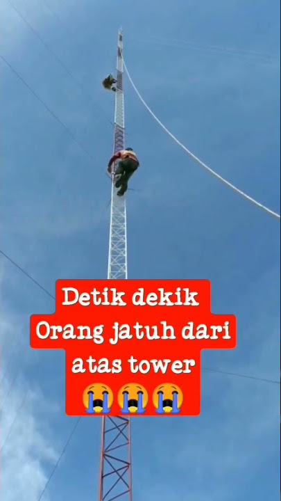 Viral! Detik2 orang jatuh dari tower, mana nggak ada, ada2 saja YouTuber bikin konten #shorts