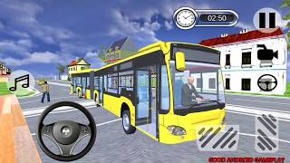 Offroad Metro Bus Game: Bus Simulator - YELLOW Long Bus Unlocked Android GamePlay FHD screenshot 5