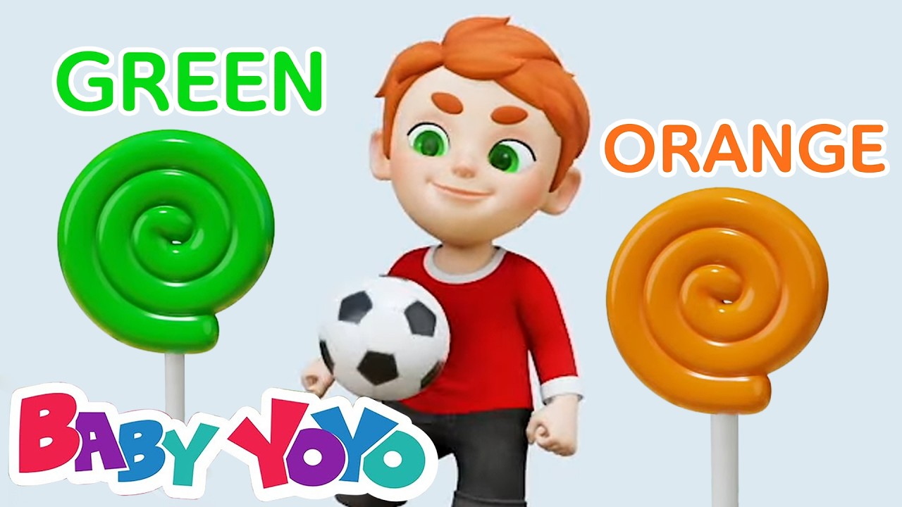 Soccer Candy Song for Kids | Learn Colors & Nursery Rhymes
