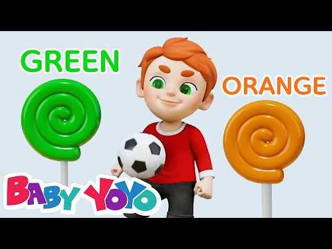 Soccer Candy Song for Kids | Learn Colors & Nursery Rhymes