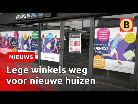 Sloopkogel in leeg winkelcentrum voor nieuwe huizen | Omroep Brabant
