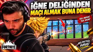İĞNE DELİĞİNDEN MAÇI ALDIM! 😱 | Fortnite