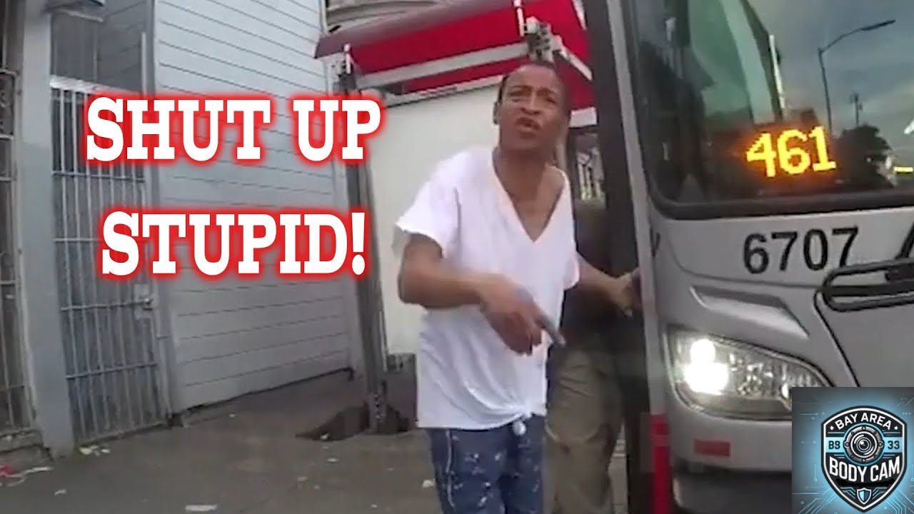 Angry Woman Goes CRAZY On Public Bus! San Francisco Police Called