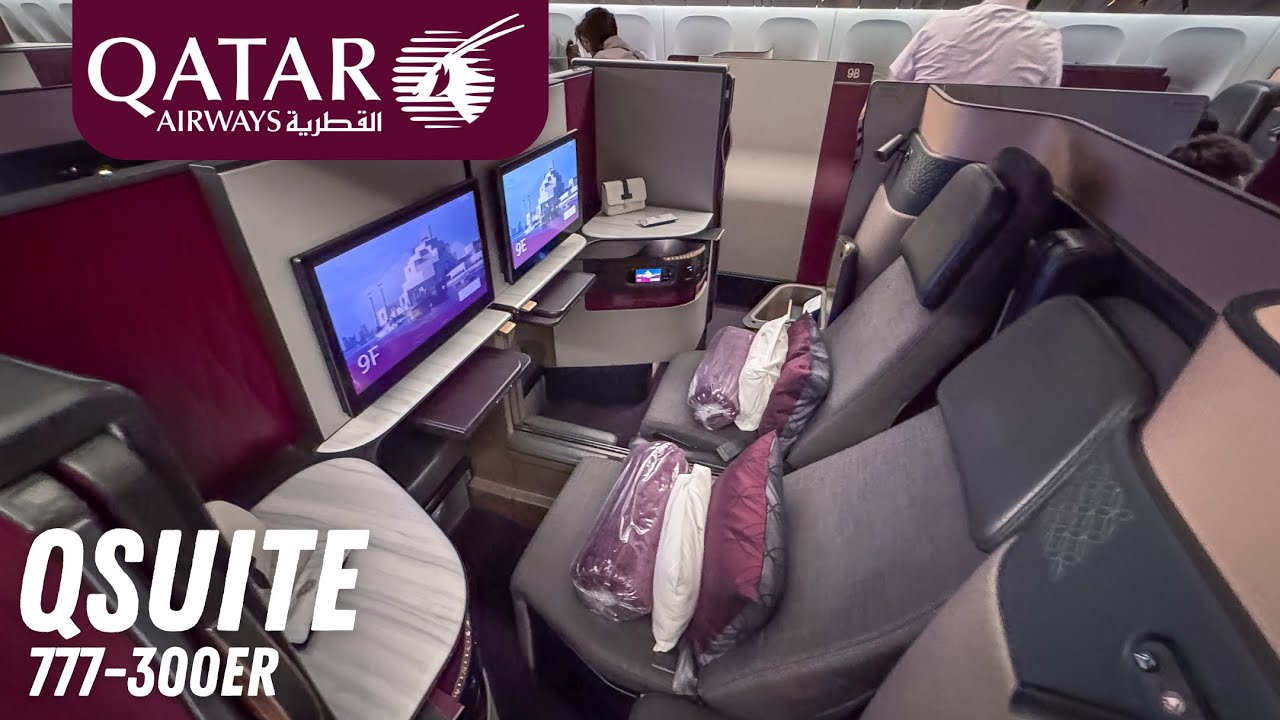 Qatar Airways Qsuite 777-300ER Business Class Washington DC to