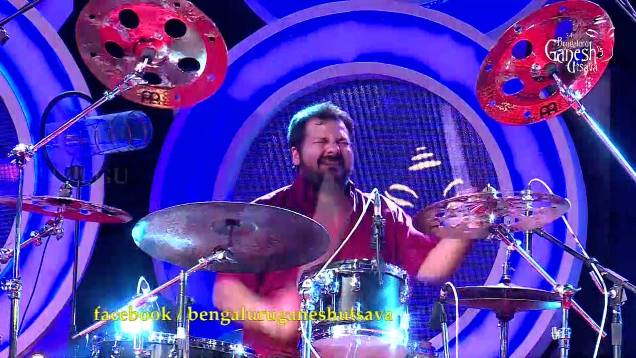 'Gino Banks' drums solo performance 54th Bengaluru Ganesh Utsava