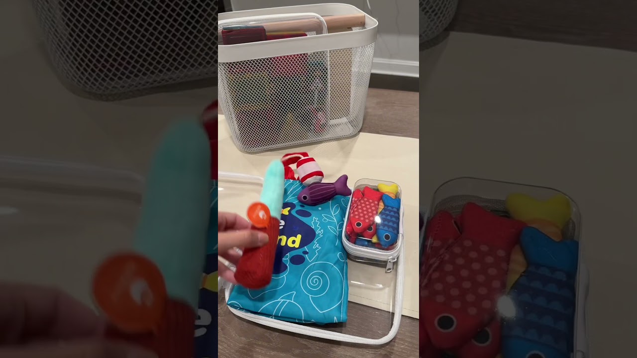 Screen free morning basket 