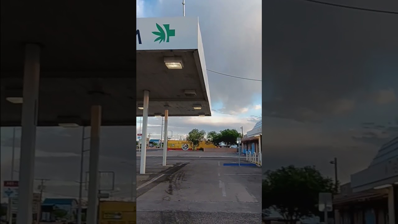 Not a GAS station but a GRASS station! Funny business! 