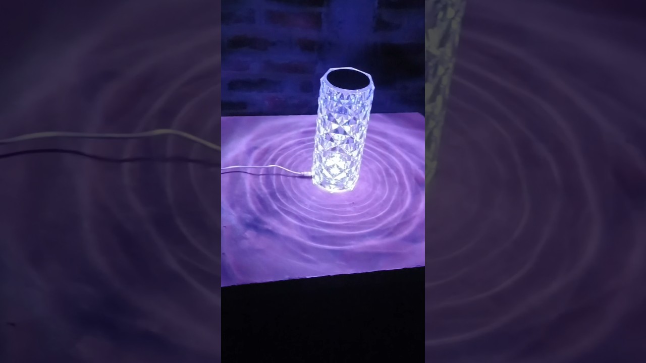 Crystal Diamond Night Lamp | RGB Chnging LED Lights USB Remote 