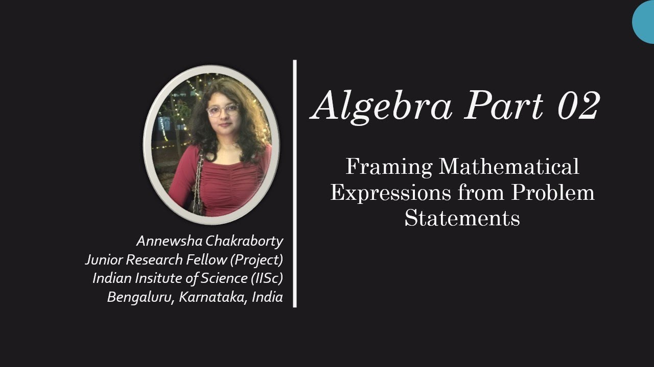 Algebra: Framing Mathematical Expressions from Problem Statements