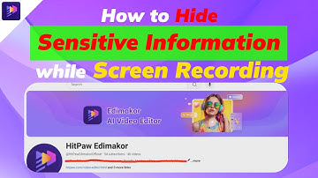 How to Hide Sensitive Information while Screen Recording? -  Hide Sensitive Information Tutrial