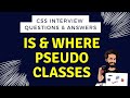 Is and where pseudo-classes - Episode 13 | CSS Interview questions and answers | CSS Tutorial