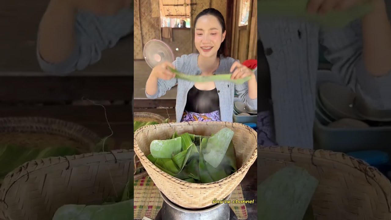 หมกไก่ใส่หยวกกล้วย