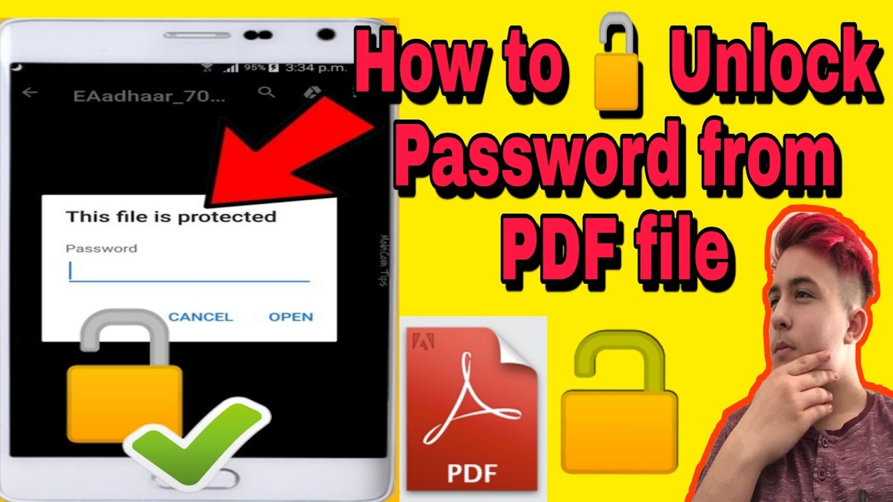 How to Unlock Password from PDF file. Removing password from �� PDF file 