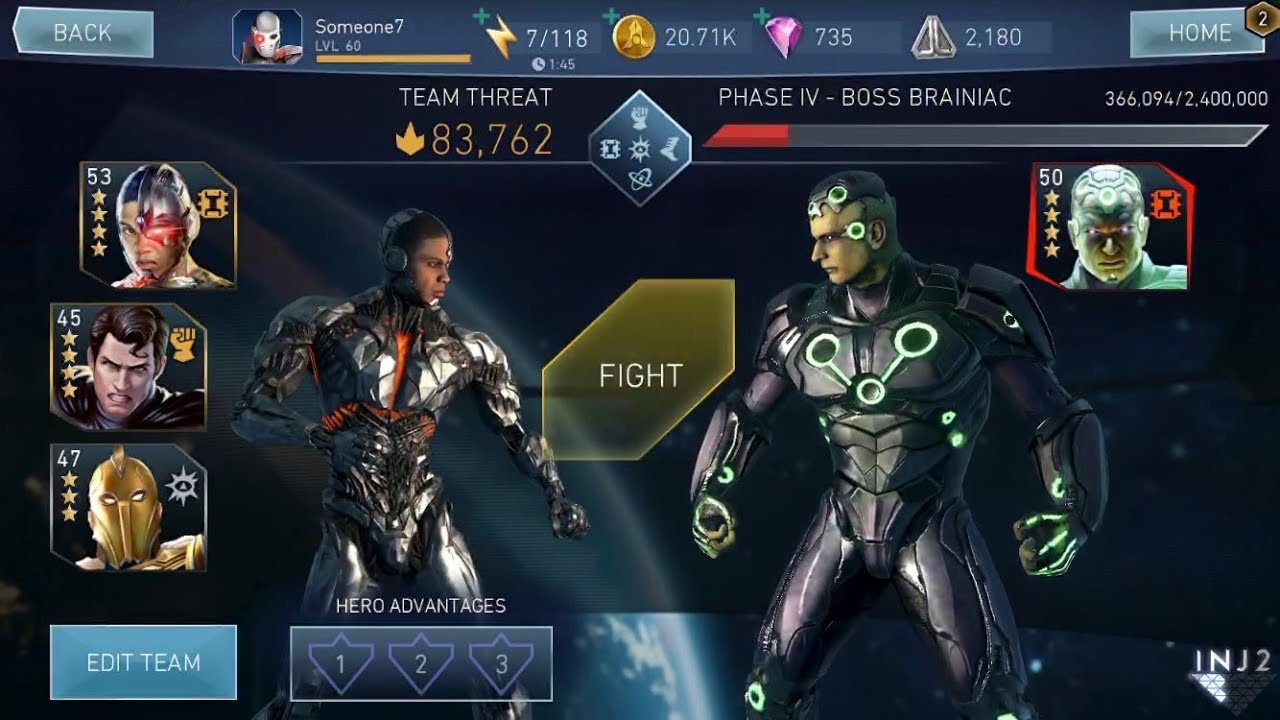 Injustice 2 Mobile Raid 4 Phase 4 Youtube