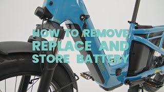 HOW TO REMOVE REPLACE AND STORE BATTERY OF CITO E+