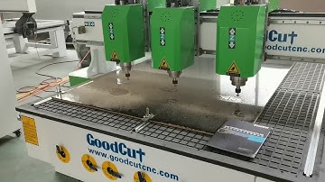 GoodCut 7300 USD Cnc Router 3.2KW/4.5KW HQD Spindle Multi Head 1325 Machine for Wood Furniture