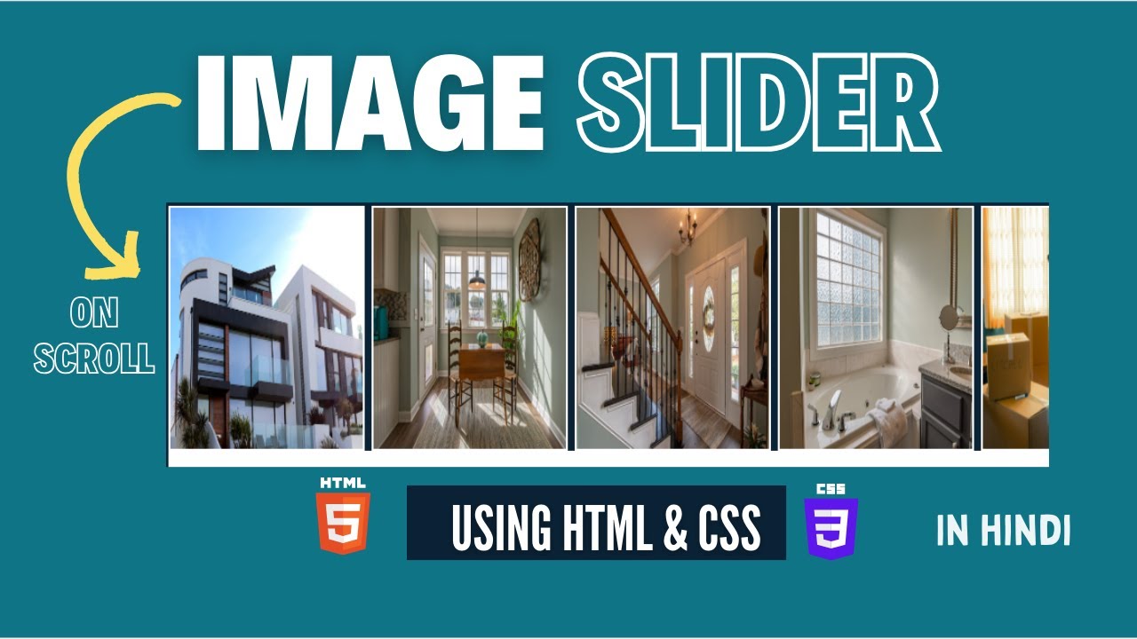 How to Make Image Slider Using HTML and CSS In Hindi | Image Gallery ...