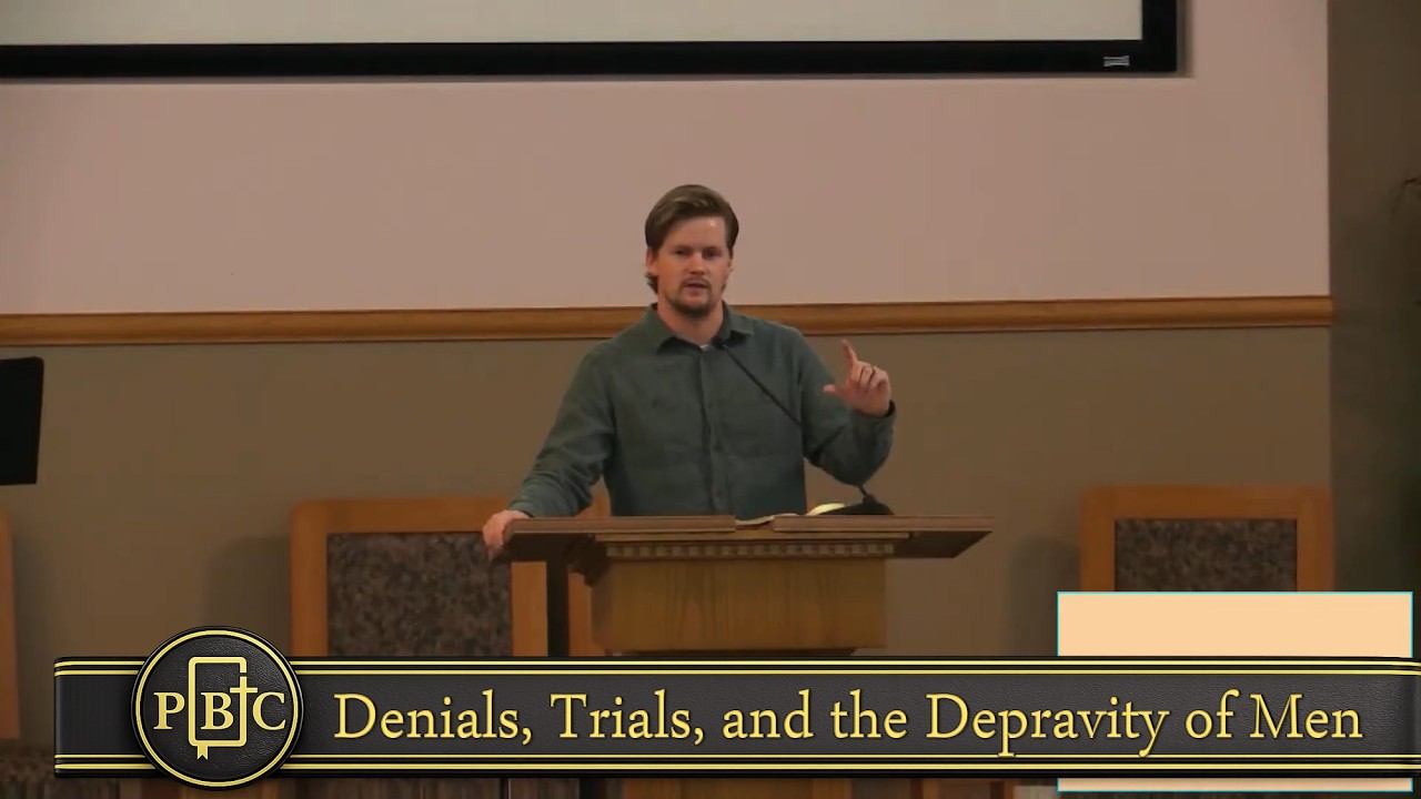 Denials, Trials, & the Depravity of Men (John 18:12-27) sermon thumbnail