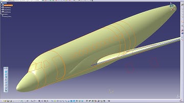 Catia V5- Tutorial : How to design An Aircraft on Catia- Dassault falcon 7x- Part 2- Belly