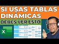 El secreto para crear tablas dinmicas profesionales en excel