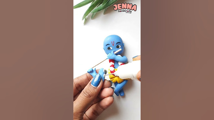 Crafting #Krishna 🌸 #DIY #Janmashtami Special #CraftIdeas🌼With #AirDryClay 🌈