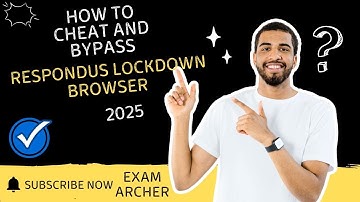 HOW TO CHEAT AND BYPASS RESPONDUS LOCKDOWN BROWSER 2025
