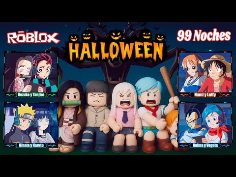 GIRLS PLAY ROBLOX - HALLOWEEN - NEZUKO, NAMI, ELIZABETH, HINATA, BULMA, NARUTO | FactyKilian