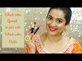 Which Color Lipstick to pair with which Color Outfit | Festive Special | Perkymegs