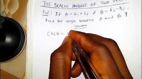 Find The Angle Between Two Vectors A and B