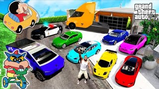 Shinchan Became Riches Persian in GTA 5 | Shinchan Collecting Sport Super Car in GTA 5 [Hindi]