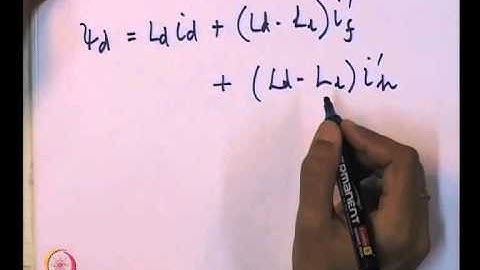 Mod-01 Lec-18  Synchronous Generator Models using Standard Parameters. PER UNIT REPRESENTATION