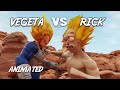 Super saiyan rick sanchez vs vegeta  goku in rick and morty dragon ball parody