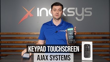 Ajax KeyPad TouchScreen Jeweller: wireless keypad with touch screen to control Ajax alarm system