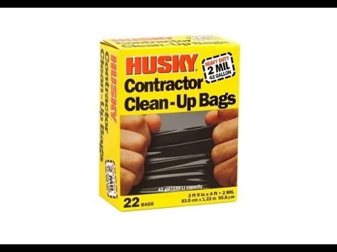 Husky contractor bags - Say goodbye to ripped garbage bags - Twice as  strong? 