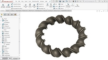 Sweep Twist - SolidWorks Tutorial