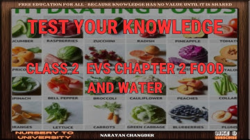 CLASS 2  EVS CHAPTER 2 FOOD AND WATER