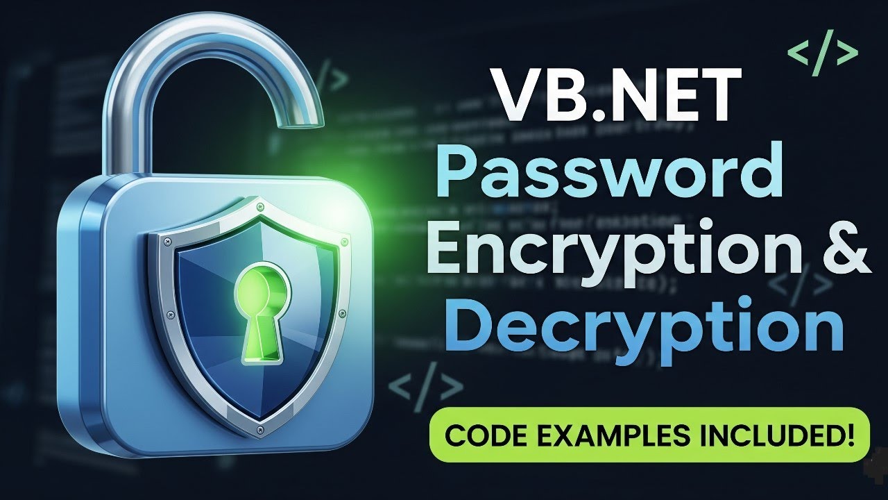 VB.NET Password Encryption and Decryption Tutorial with Code Examples