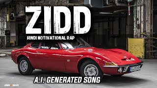 ZIDD – Hindi English Motivational Rap | AI-Generated Trap Beat | SoniX AI Music (Official Video)