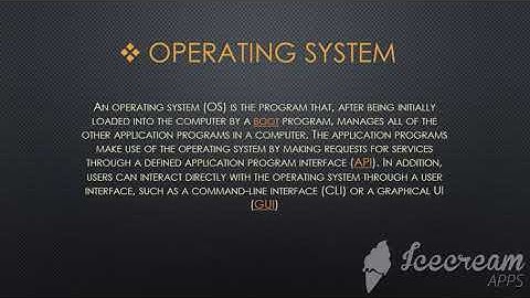 OPERATING SYSTEM (OS) CLASS 9 CH#2