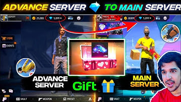 Advance Server Se Real Id Me Gift Kaise Kare | How To Send Advance Server Diamond To Normal Server