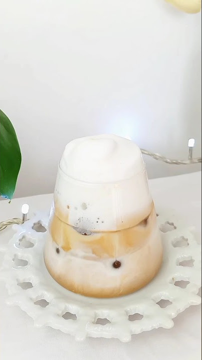 Make Your Own Peanut Butter Latte at Home! 🥜 Home Cafe | Easy Recipe #shorts #ASMR