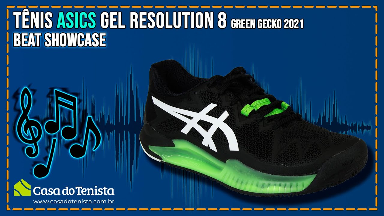Tênis Asics Gel Resolution 8 Clay Green 