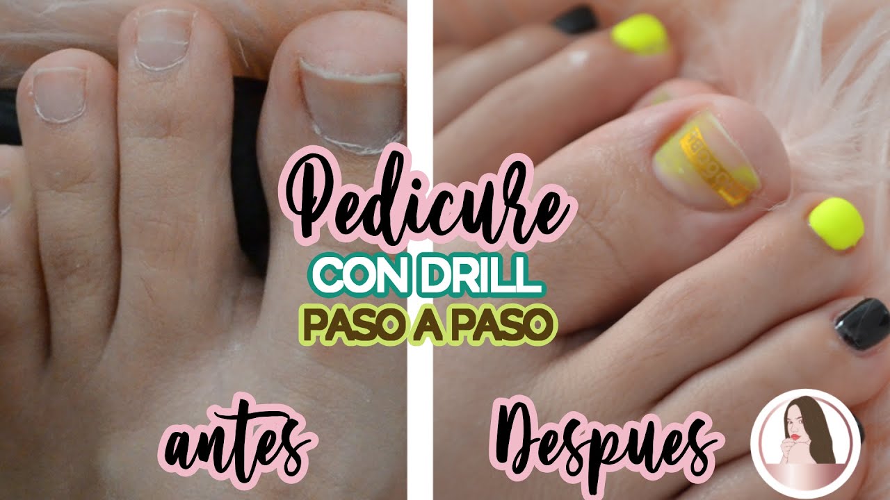 PEDICURE EXPRESS | Hago un pedicure con DRILL + Gel semipermanente.